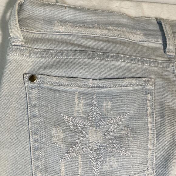 Victoria Beckham Jeans 31/35 Slightly Distressed, Flare / Selvage Bottoms- Stars - Picture 10 of 10
